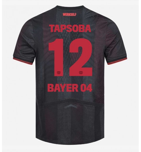 Moške Nogometnih dresov Bayer Leverkusen Edmond Tapsoba #12 Domači 2025-26 Kratki rokavi Moške Nogometnih dresov Bayer Leverkusen Edmond Tapsoba #12 Domači 2025-26 Kratki rokavi
